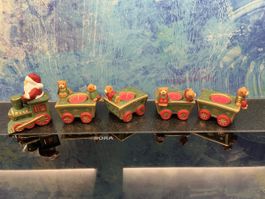 Weihnachtsdeko Zug Eisenbahn Adventskranz Kerzen Fensterdeko