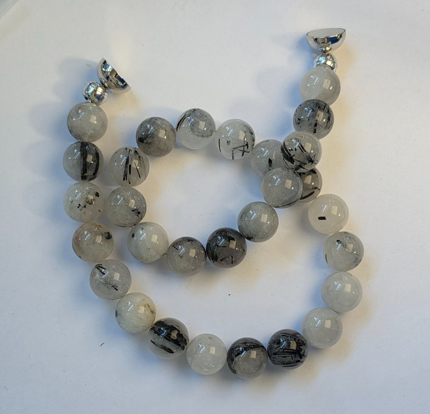 Catenine: Kette mit schwarznadligem Rutil Magnetverschluss neu – Nuovo (secondo la descrizione) da Zürich venduto da ben_mn5h 6