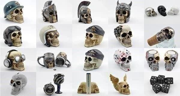 Tutte le decorazioni: Schädel Skull and Bones Dekor Polyresin – Nuovo e nell'imballaggio originale da Wittenbach venduto da rbstore 4