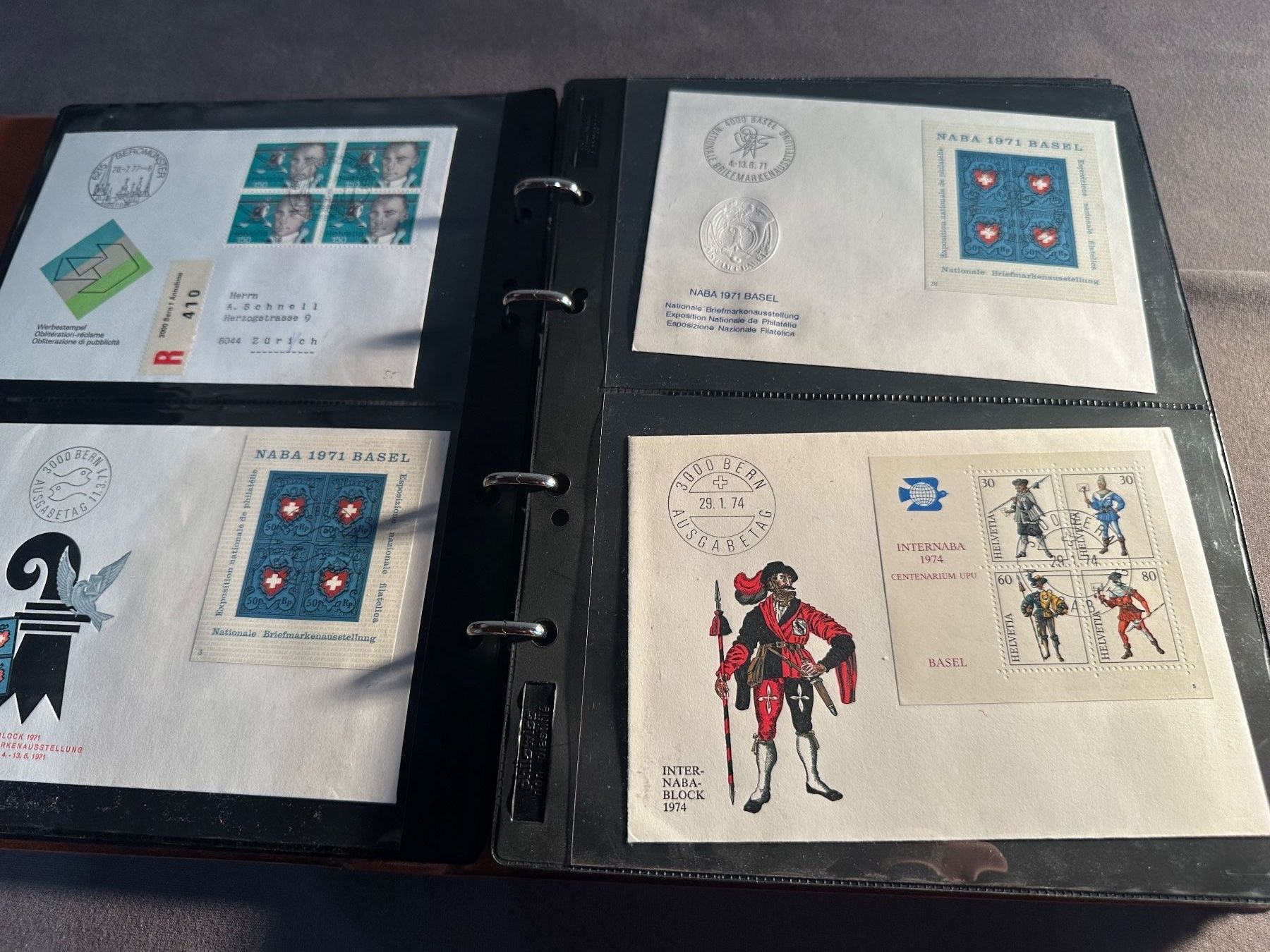 Tutti i francobolli: Album Schweiz Sammlung Briefe und FDC – Usato da Stettfurt venduto da 2442 3