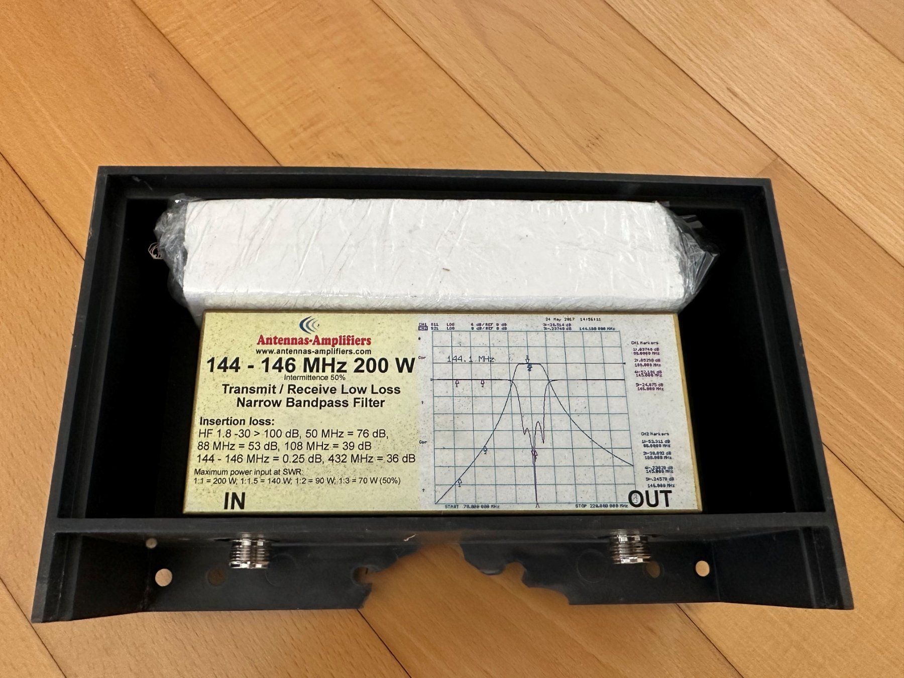 Radiocomunicazione: 2m Band Pass Filter 200 Watt – Usato da Hünenberg venduto da Wsidler