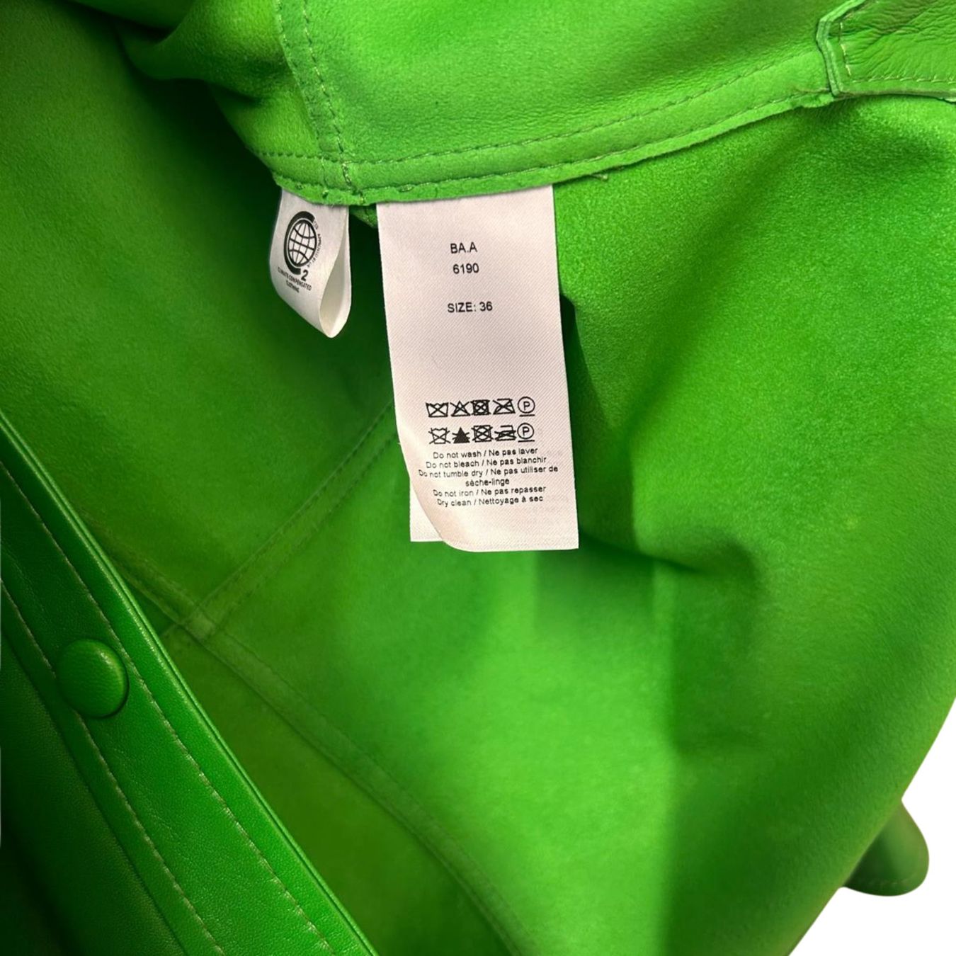 Ganni Jacken: Ganni Lederjacke grün, Gr. 36 – Neu (gemäss Beschreibung) aus Oberarth von SSS. 6