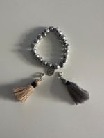 MOMI - Armband silbern mit Quasten