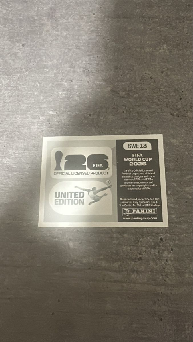 Panini Carte collezionabili: SWE 13 , FIFA WORLD CUP 2026 PANINI – Nuovo (secondo la descrizione) da Frauenfeld venduto da 1PegPeg1 1