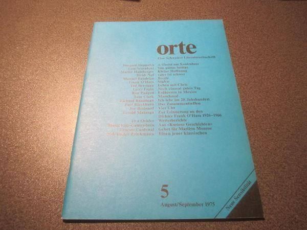 Zeitschriften & Magazine: Orte Schweizer Literaturzeitschrift 05 – Gebraucht aus Zürich von Motzkuh