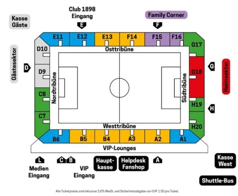 Billets: FC Thun - Hajduk Split Sitzplatz F16 – Neuf avec emballage d'origine à Rupperswil par YukiMeo 1