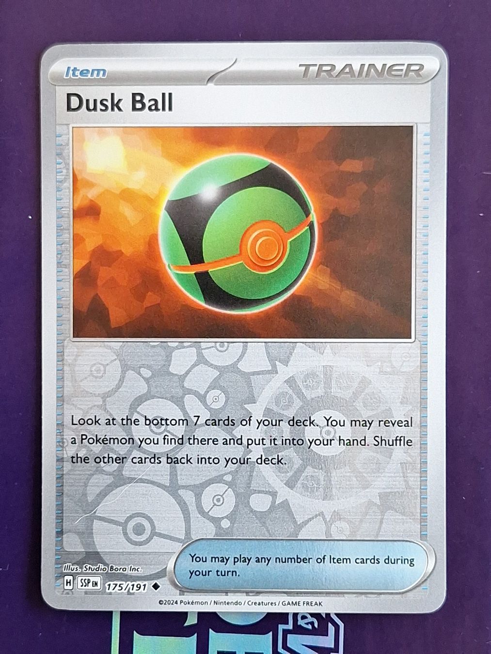 Pokémon Sammelbilder & Trading cards: Dusk Bull - Reverse Holo - Pokemon Surging Sparks – Gebraucht aus Altstätten SG von GGsGameshop