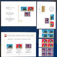 1969  Sondermarken FDC + Div. + Viererblock ET