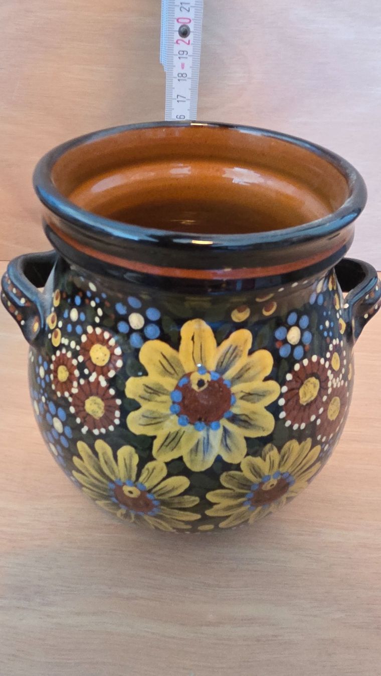 Tutte le decorazioni: Keramikvase mit Blumenmotiv – Usato da Malters venduto da mat_6102 1
