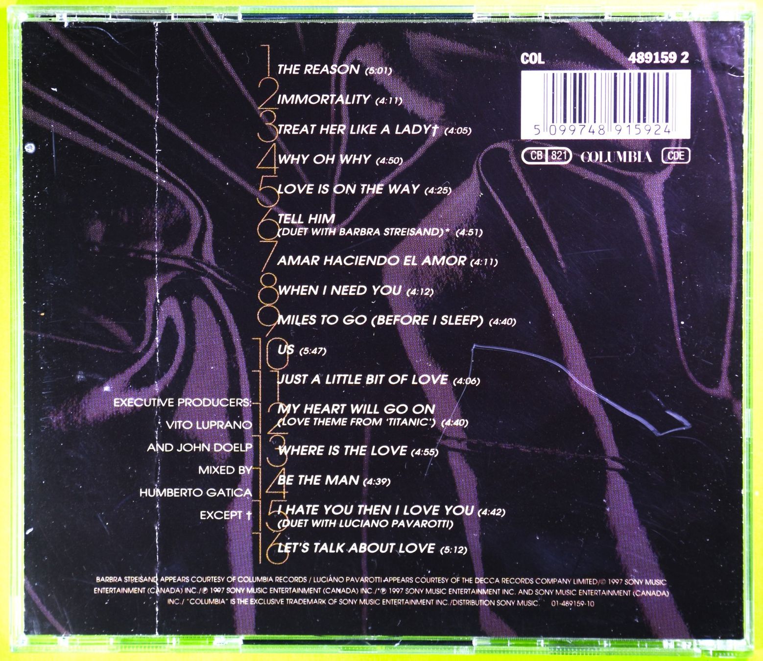 CDs: CELINE DION  /  LET'S TALK ABOUT LOVE  /  WUNDERSCHÖNE CD ! – Neu (gemäss Beschreibung) aus Luzern von  1
