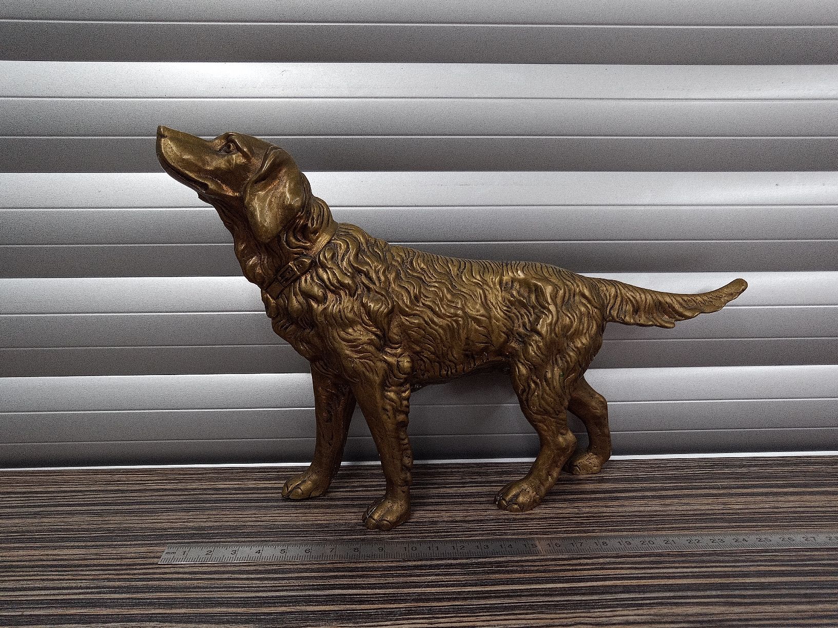 Statuette: Hund aus Messing / Vollmessing Hund Figur – Usato da Reiden venduto da Zofi-Brocki 1