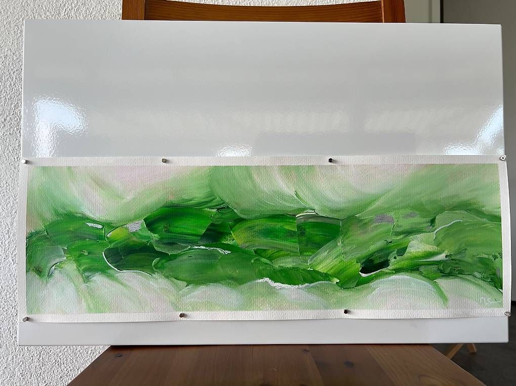 Dipinti: Acrylbild 20x60cm grün – Nuovo e nell'imballaggio originale da Urdorf venduto da manuela4 1