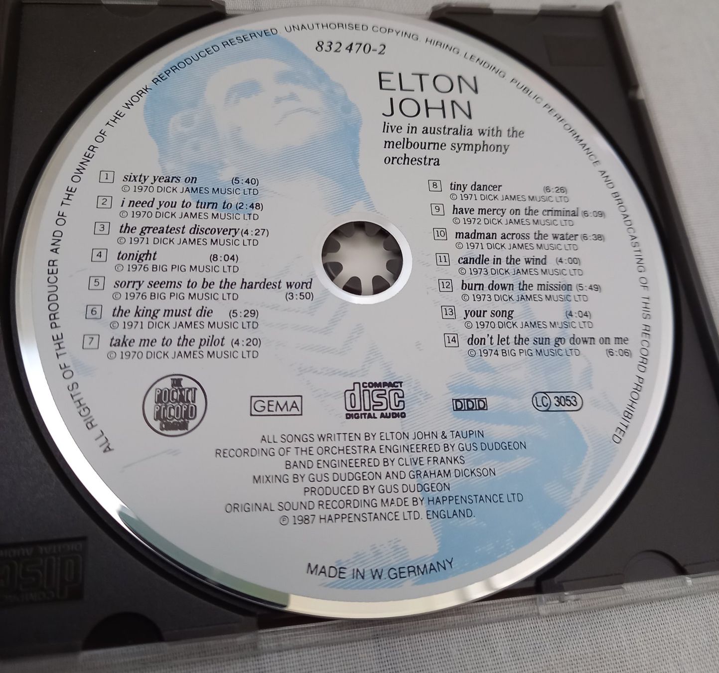 CDs: CD "ELTON JOHN live in AUSTRALIA" – Neu (gemäss Beschreibung) aus Binningen von mar_2jlr 3