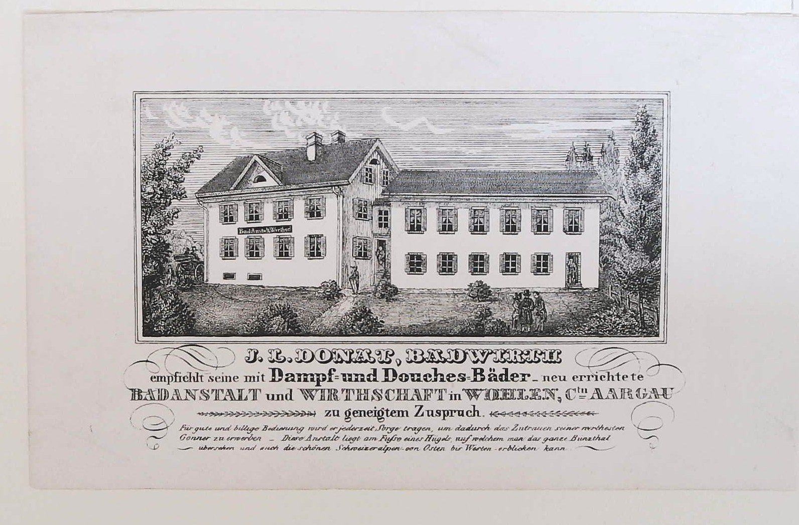 Gravures: Wohlen Originallitho. 1840 selten – D'occasion à Rafz par Helvet32