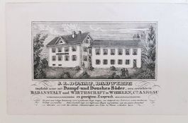 Wohlen Originallitho. 1840 selten