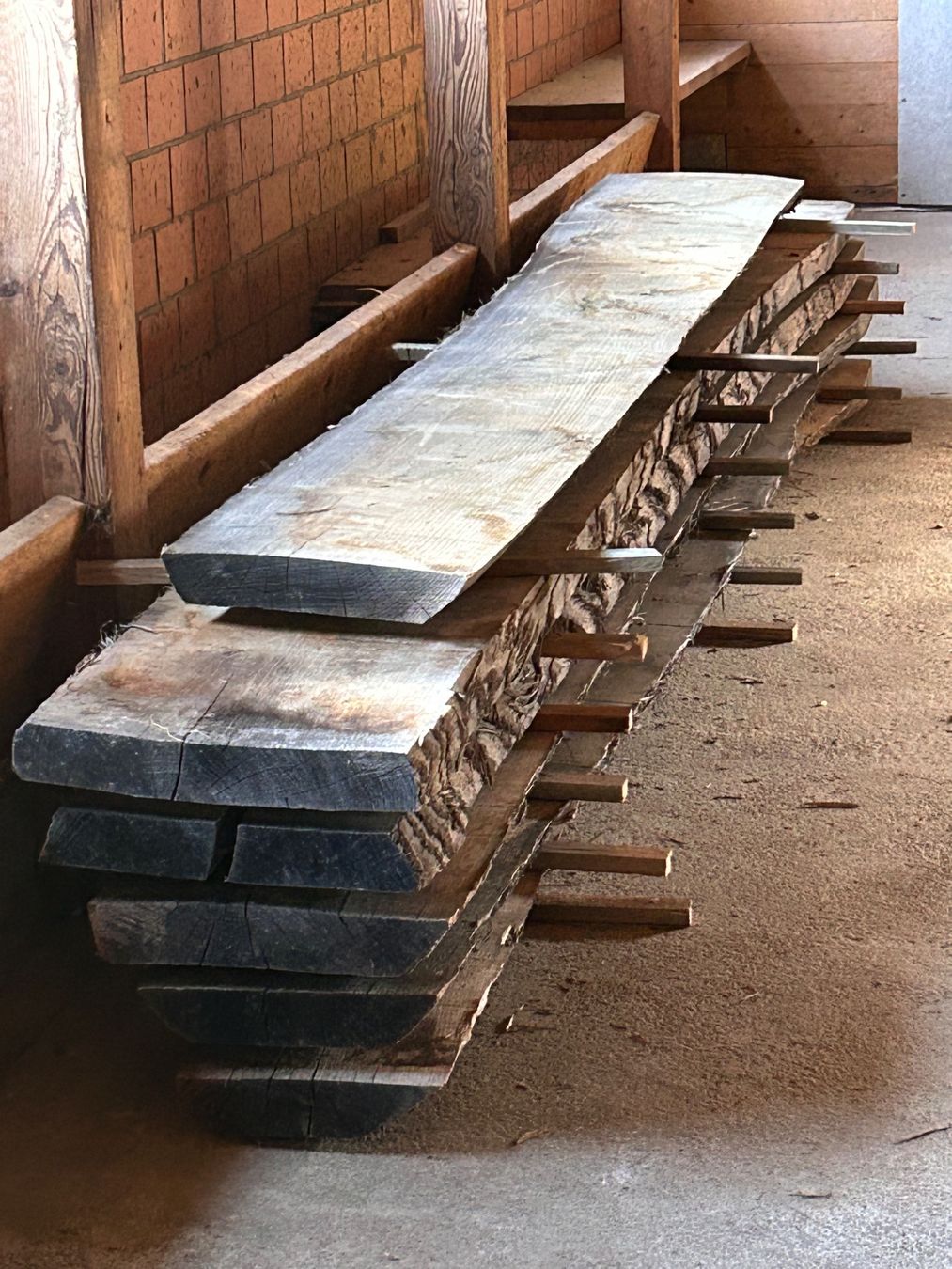 Articoli in legno: Eiche Klotzbrett 70mm Eichenholz Brett Stamm – Usato da Reichenbach i. K. venduto da Arve70