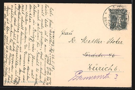Cartoline postali: Aarau, Ortsansicht von der Schönenwerds – Usato da Berlin venduto da bartko-reher 1