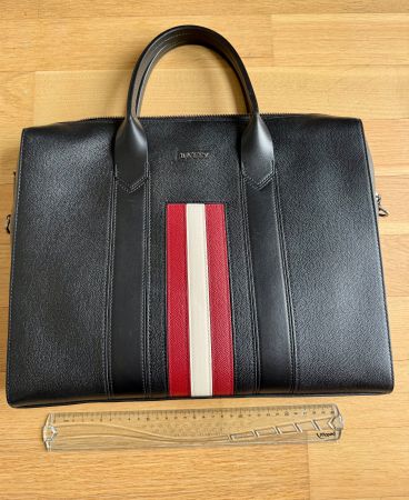 BALLY Original Leather Business Bag – Black