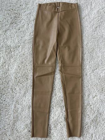 Wolford Legging, Grösse S, beige, veganes Leder