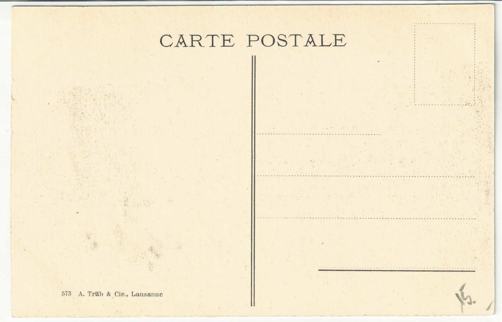 Cartoline postali: Col de Balme - Arrivee de la Poste – Usato da Ettingen venduto da Kartenplanet 1