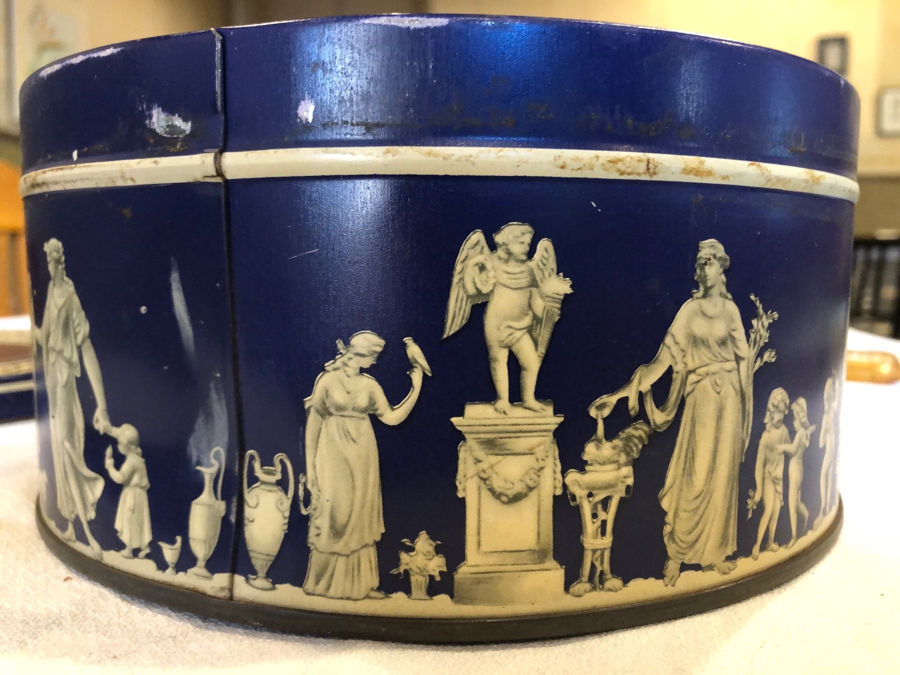 Barattoli: Blechdose aus England mit griechischen Motiven – Usato da Winterthur venduto da mailer57 4