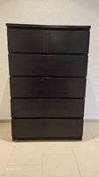 Kommode Möbel Ikea Malm, 1x dunkelbraun/schwarz (Gratis)