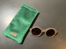 Afflelou Sonnenbrille, beige, Top Zustand, inkl. Etui