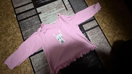 Süesses Langarmshirt Gr. 74 von Bondi Mini mit Hase🐰