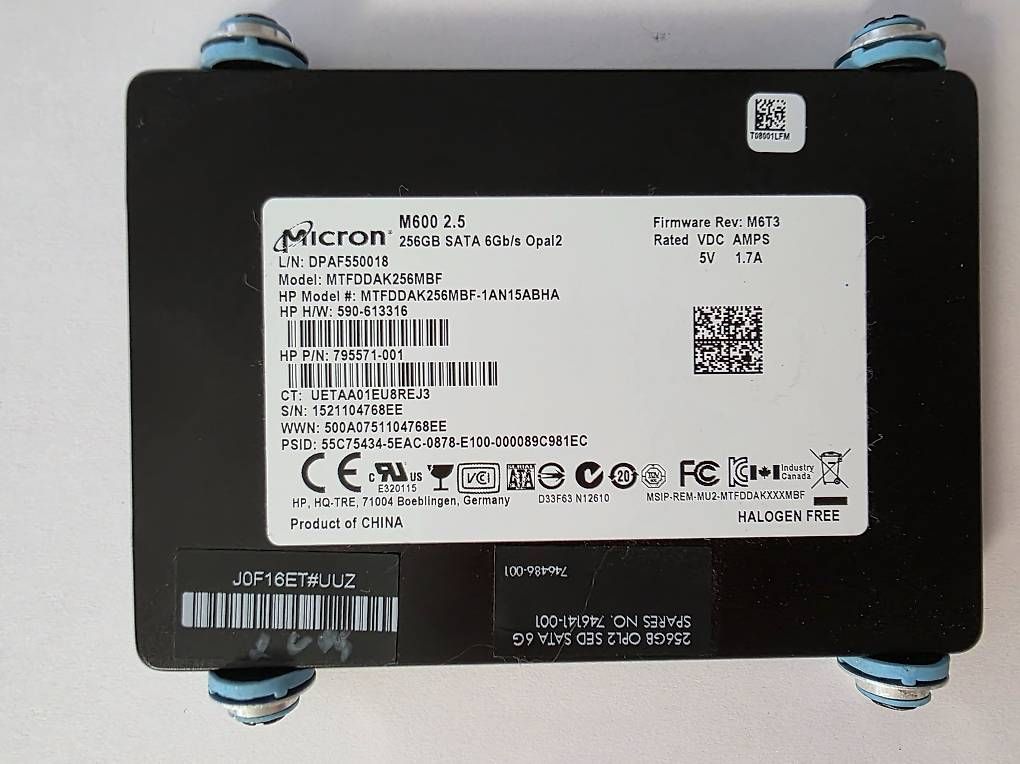 Dischi rigidi: SSD Micron M600 256GB 2.5" SATA – Usato da Cham venduto da swiss_teufen
