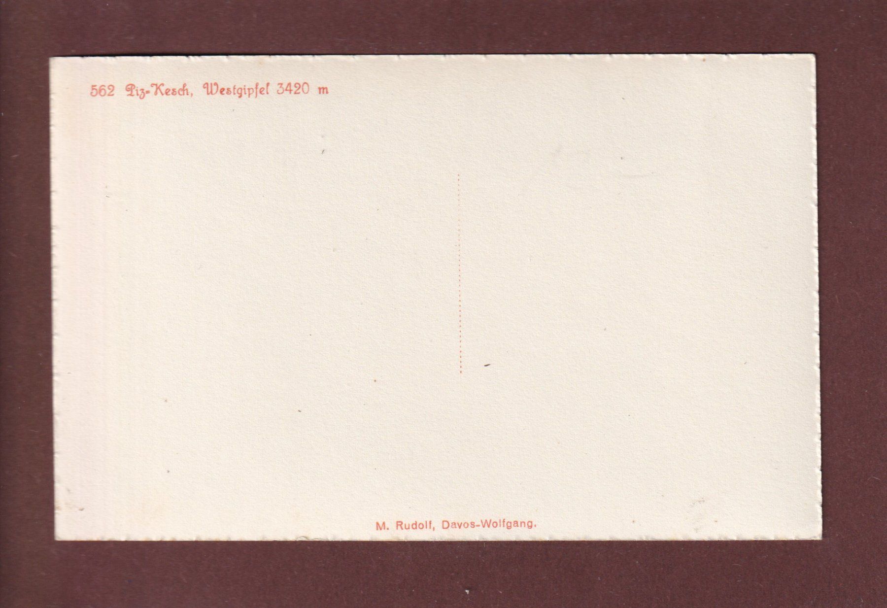 Cartoline postali: PIZ KESCH - Westgipfel – Usato da Pully venduto da nicecards 1