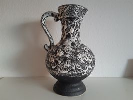 Vintage Krug / Vase weiss/schwarz