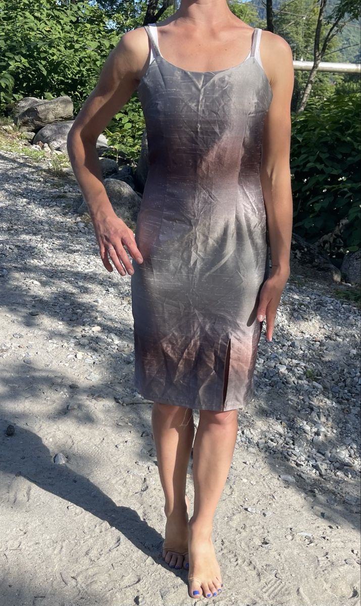 Vestiti: Abito da cocktail di seta-tg38-chic e elegante  – Nuovo (secondo la descrizione) da Gordevio venduto da LanaZimm 3