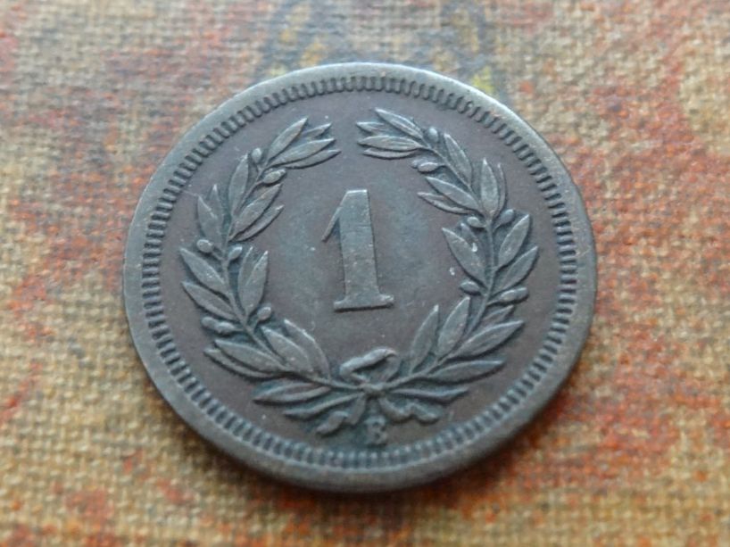 Alle Münzen: 1 Rp. 1875  (B) – Gebraucht aus Romanel-sur-Lausanne von Swift13 1