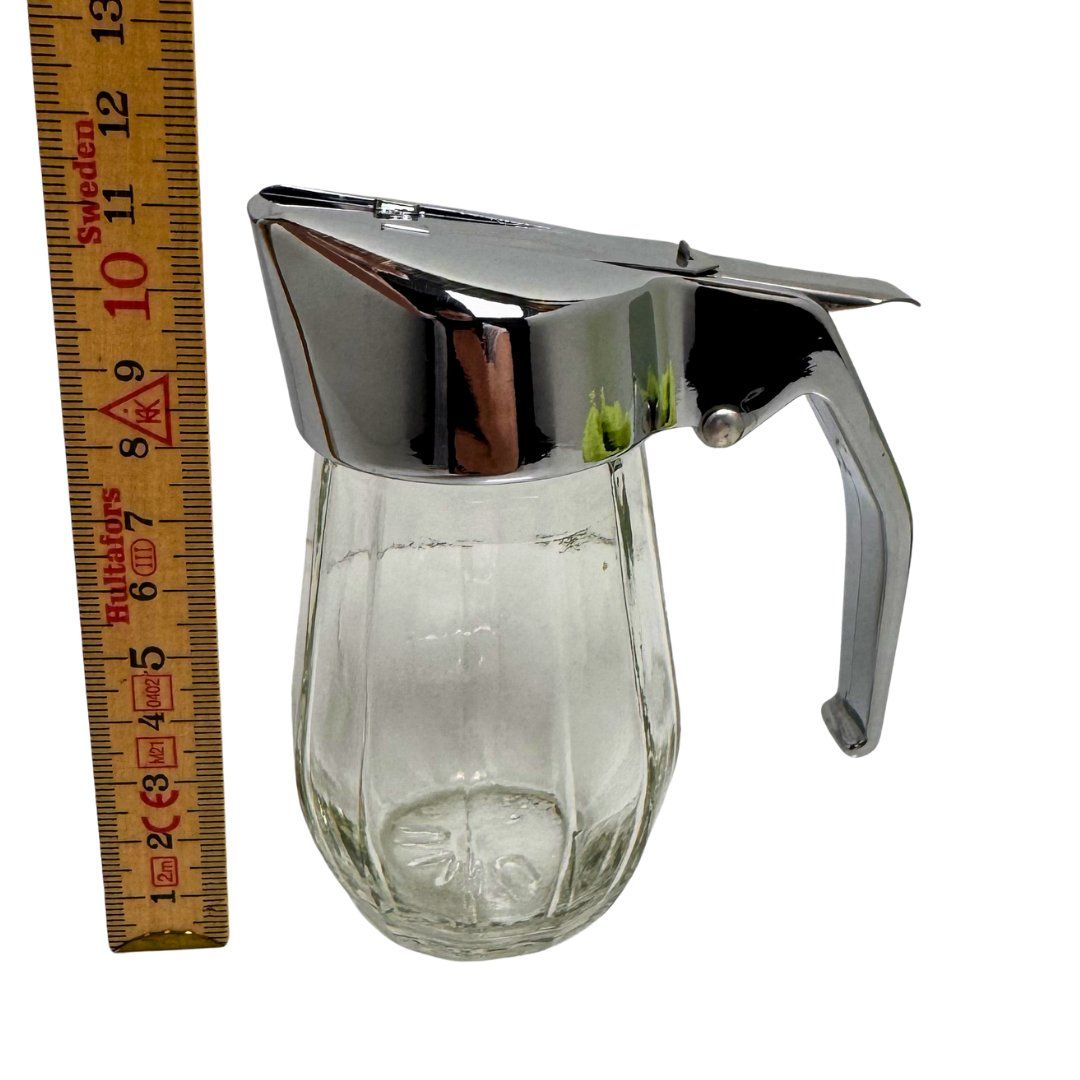 Bicchieri: Vintage Milchspender Glas & Chrom Mid-Century – Usato da Porrentruy venduto da MadameResell 4