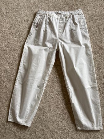 NILE Barrel Drop Pants, Offwhite, Gr. S *NEU*