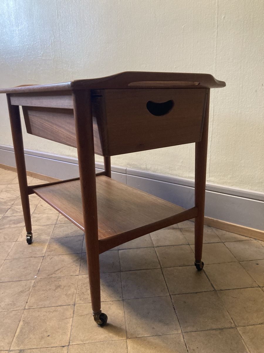 Carrelli di servizio: Trolly Servierwagen Teak Danish Design Mid Century – Usato da liestal venduto da Nshana 4