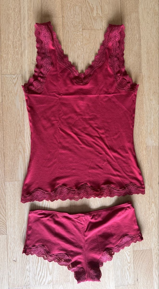 Beldona Altra biancheria intima: Beldona Set, Grösse S, Farbe: Bordeaux, mit Spitze, – Usato da Aesch BL venduto da Micimacko-4 1