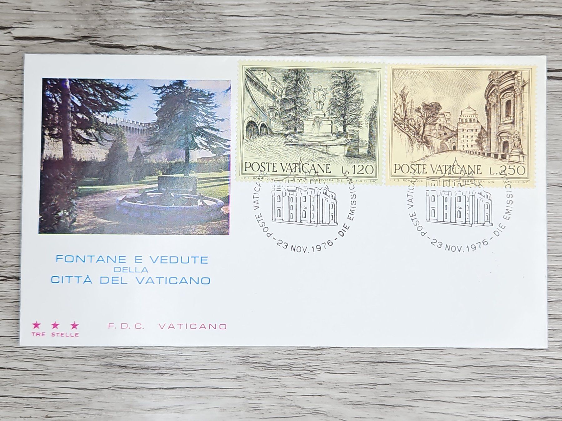 Tutti i francobolli: CL05 Enveloppe + Timbre Poste Vaticane 1976 – Usato da Cousset venduto da Patrick_Collections