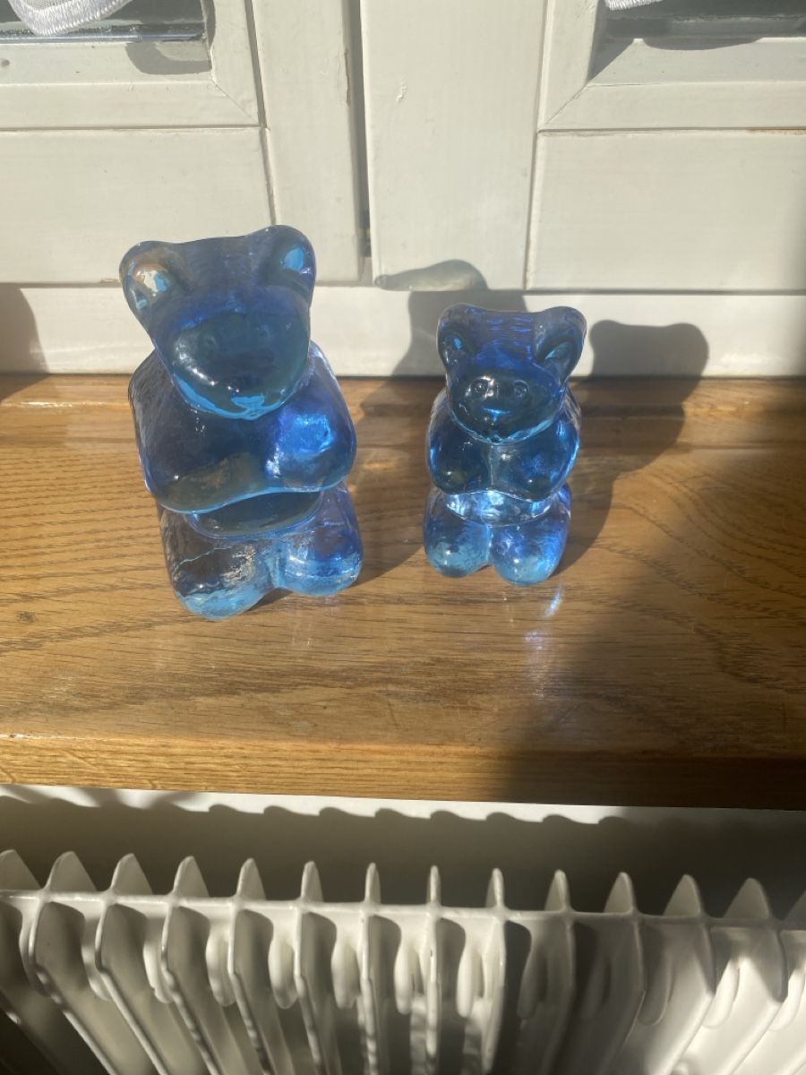 Tutte le decorazioni: Blaue Glasbären Figuren, perfekt als Geschenkidee! – Nuovo e nell'imballaggio originale da Zürich venduto da lar_y9bc