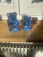Blaue Glasbären Figuren, perfekt als Geschenkidee!