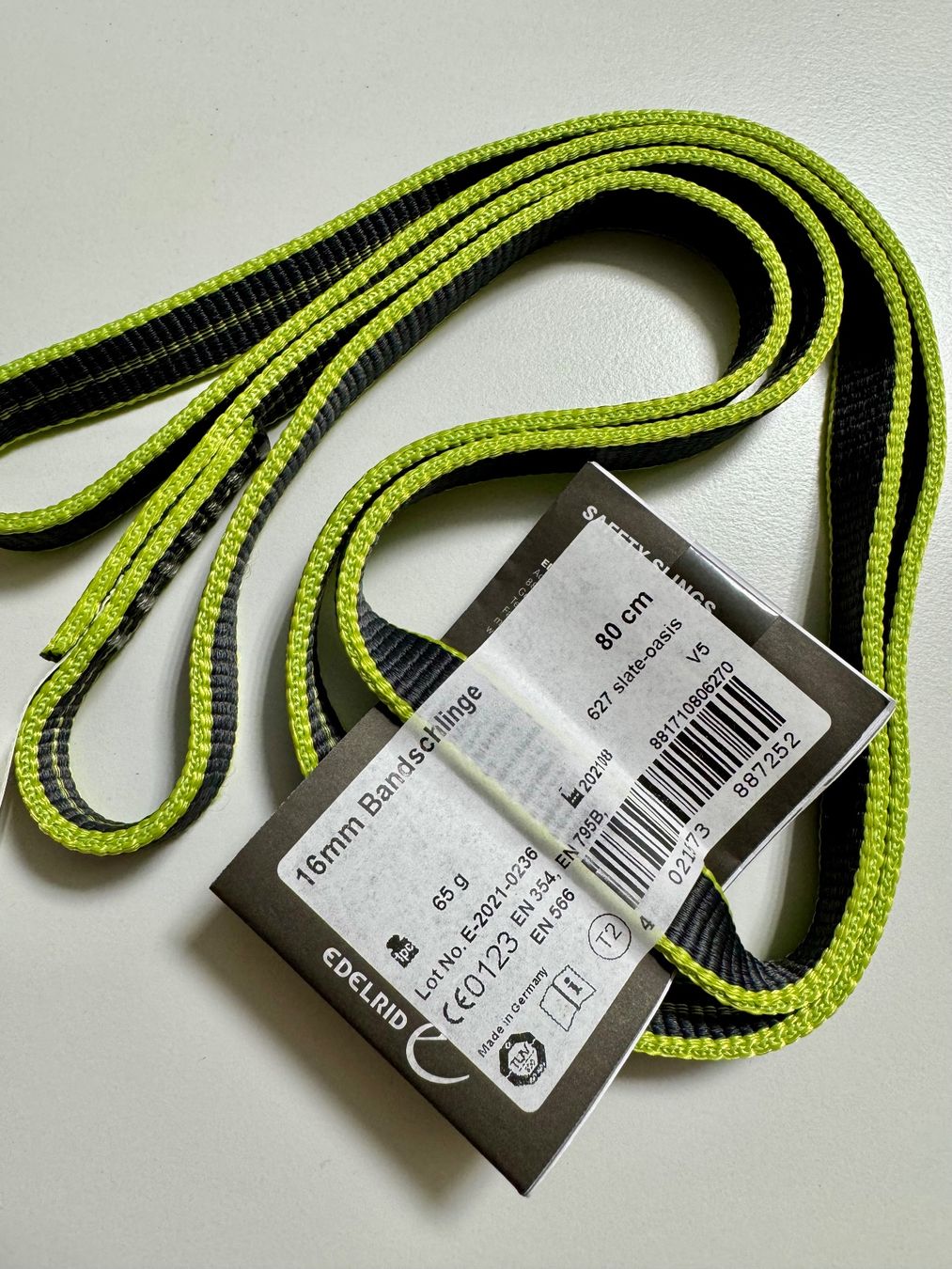 Edelrid Kletterausrüstungen: EDELRID 80 cm 16 mm Bandschlinge NEU – Neu und originalverpackt aus Rothenthurm von WalterliTell 1