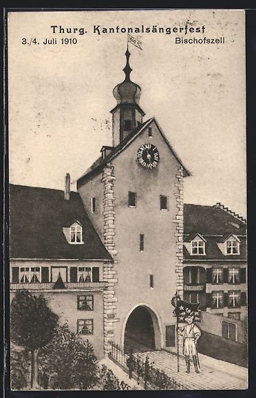 Ansichtskarten: Bischofszell, Stadttor, thurg. Kantonals – Gebraucht aus Berlin von bartko-reher