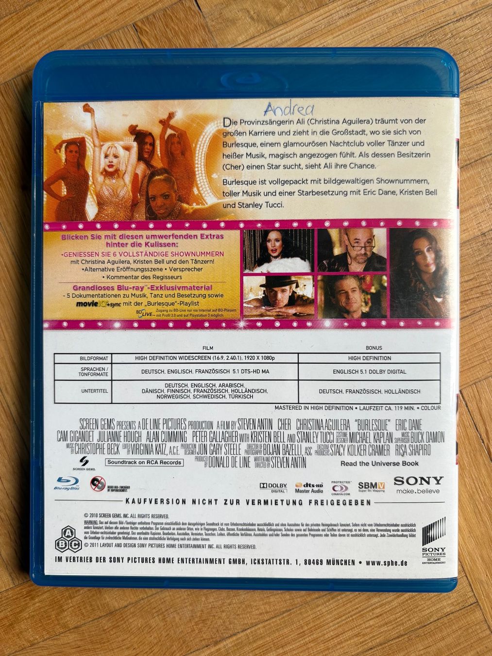 Alle DVDs: Burlesque - Blu-ray – Neu (gemäss Beschreibung) aus Zürich von Malcom 2