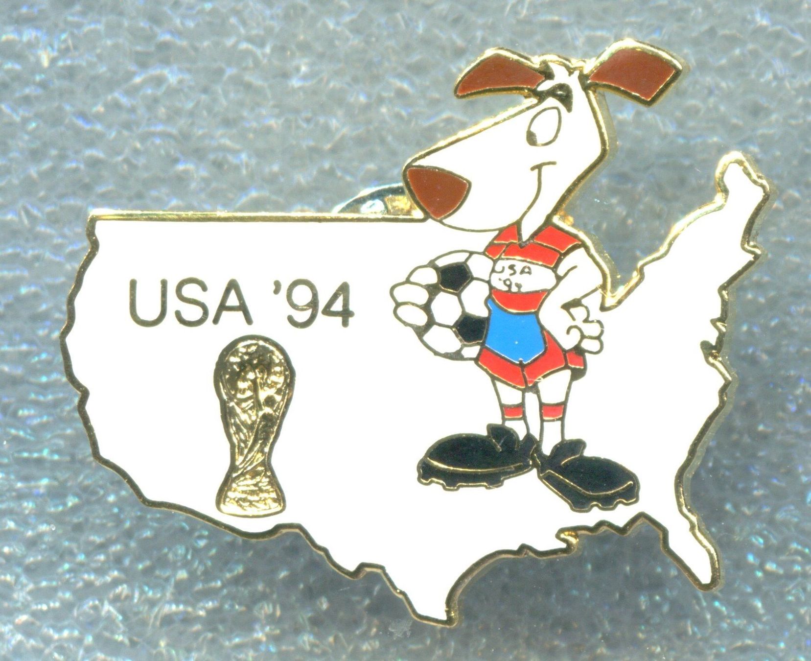 Plaketten & Abzeichen: WM '94  USA  Maskottchen – Gebraucht aus Winterthur von Sammleroase