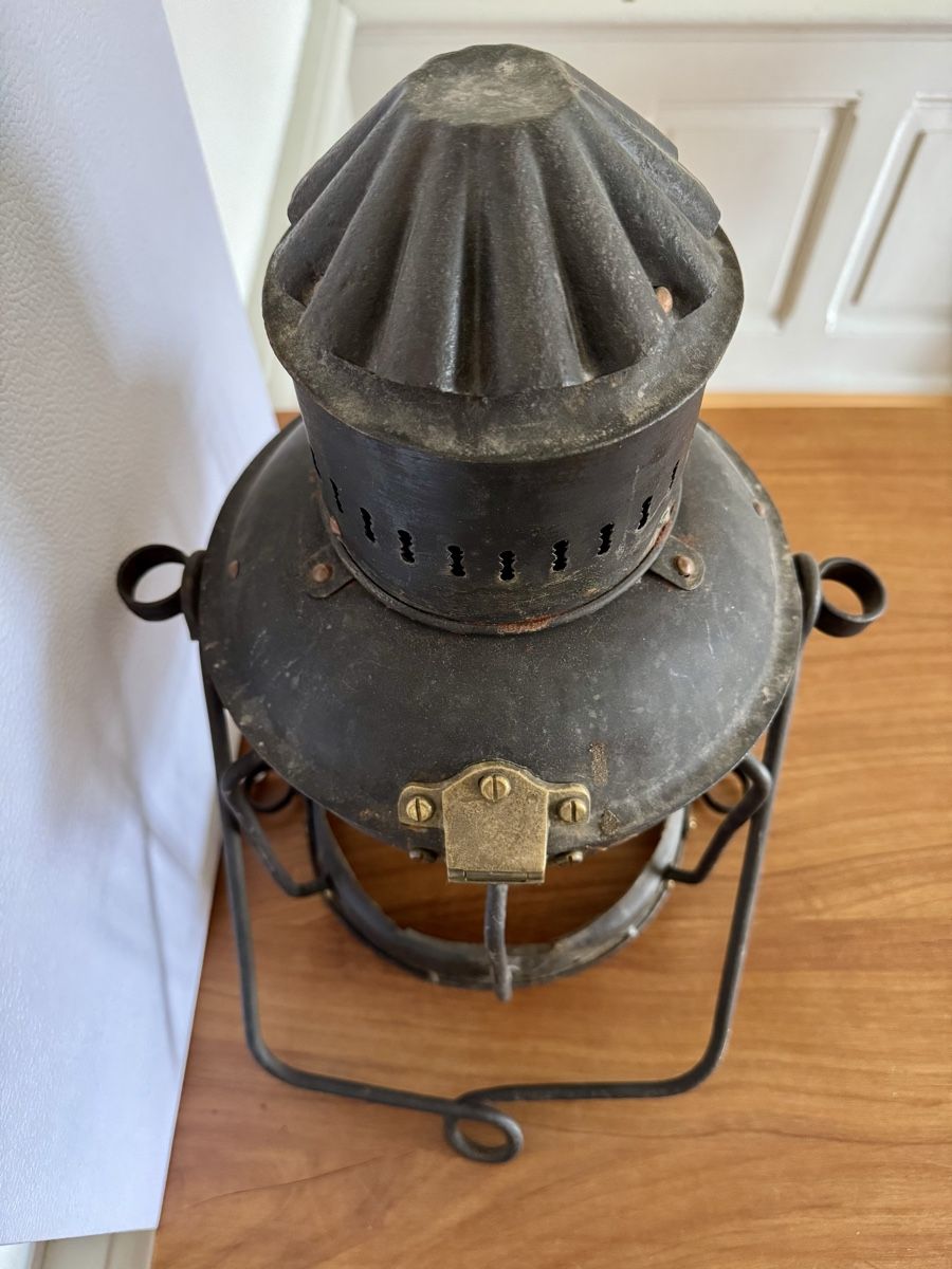Lampade: Antike grosse Schiffslampe / Petroleumlampe, Deko-Objekt – Usato da Zürich venduto da Nobs1 5