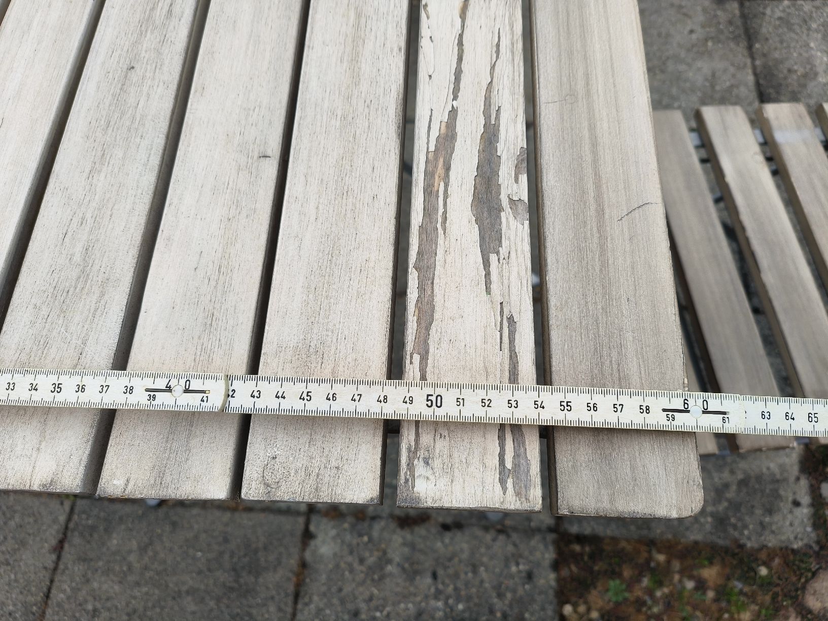 Tischset: Bistro Set Holz Metall  – Gebraucht aus Obfelden von Buddha24 1