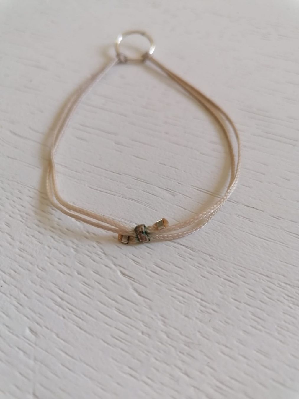 Bracciali & Braccialetti: Feines rosa Armband mit Silberring – Usato da Winterthur venduto da Arkadii 3
