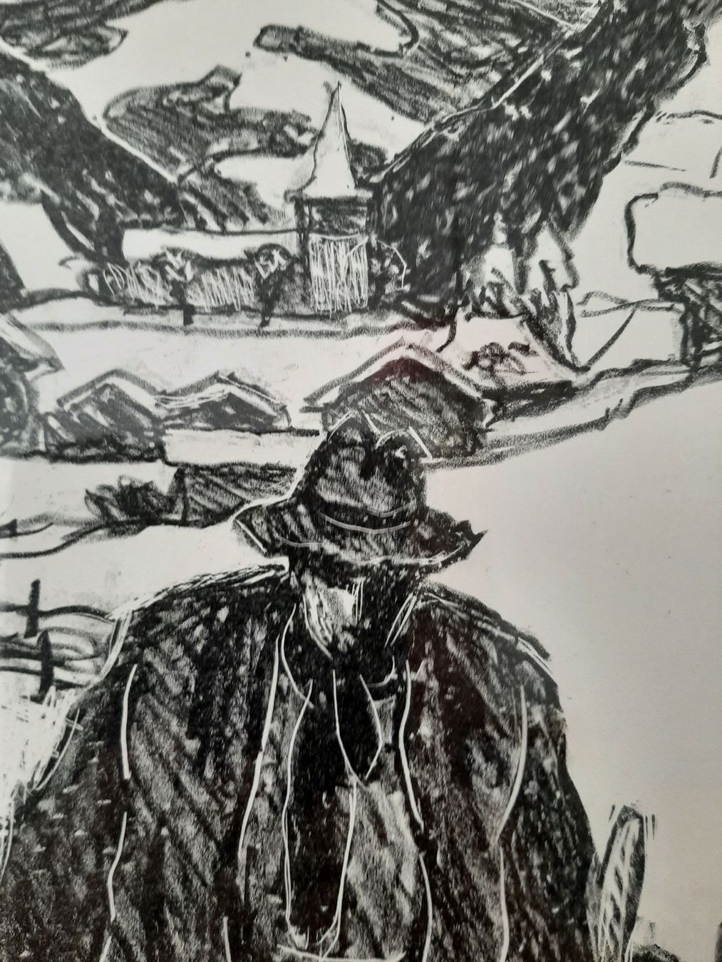 Grafiken & Lithographien: Fred Stauffer - Lithographie "Winter im Bergtal" – Gebraucht aus Bern von Ruge 1