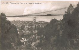 Fribourg, Le Pont et la Vallée du Gotteron; Galternbrücke