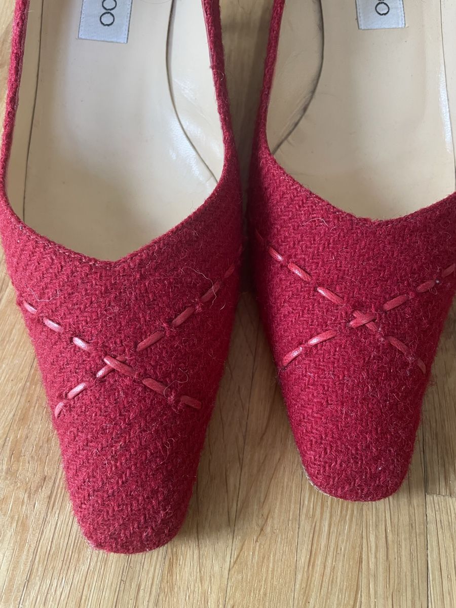 Jimmy Choo Scarpe da donna: Escarpins rouges tweed Jimmy Choo – Usato da Troinex venduto da nadinebmichaelson 1